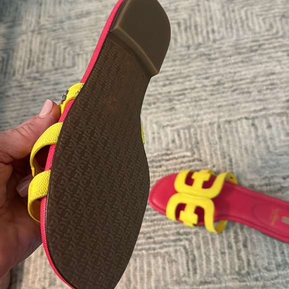 Sam Edelman flats yellow and fuchsia size 9.5 - Picture 3 of 5